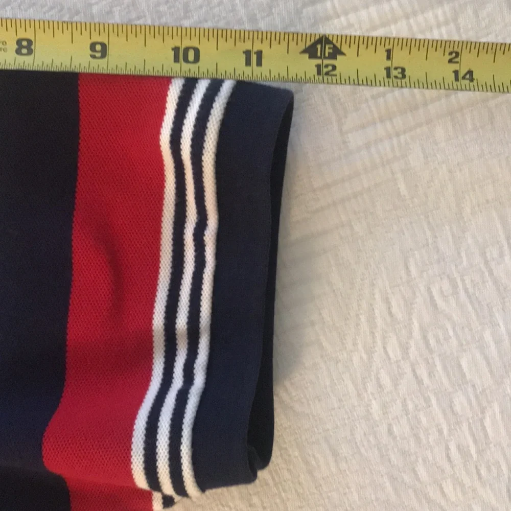 Polo Golf Ralph Lauren Striped Short Sleeve Polo Shirt Red White Blue XL